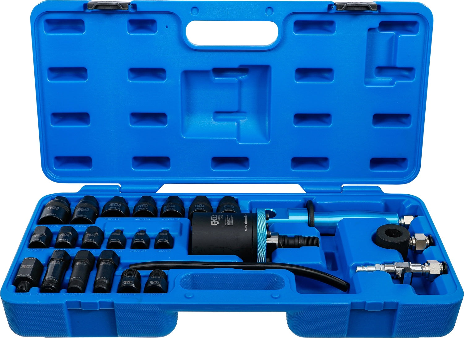 BGS 74512 Satz Druckluft Diesel Injektoren Auszieher Adapter