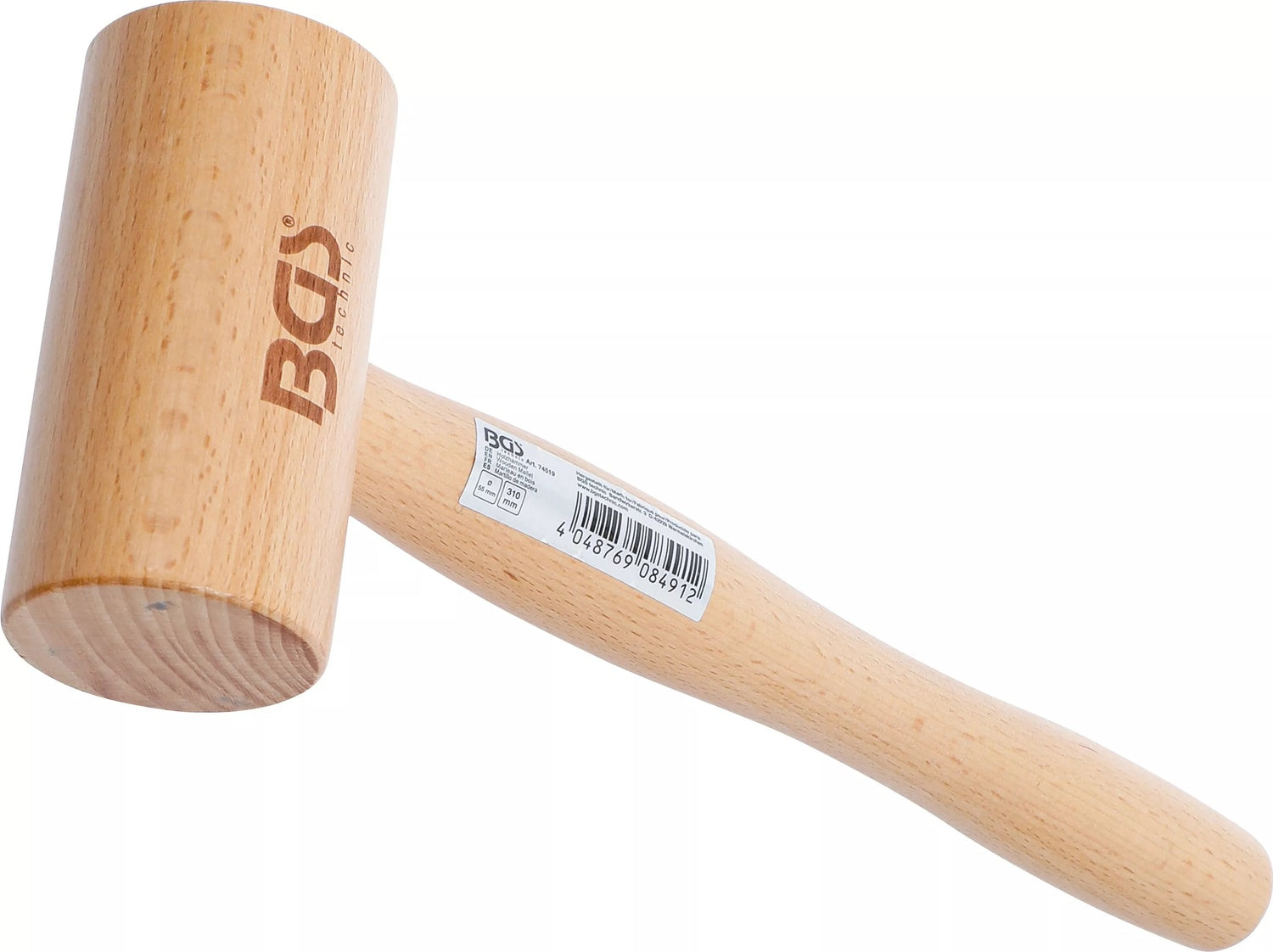BGS 74519 Holzhammer Durchmesser Ø55 mm Kopfgewicht 180g