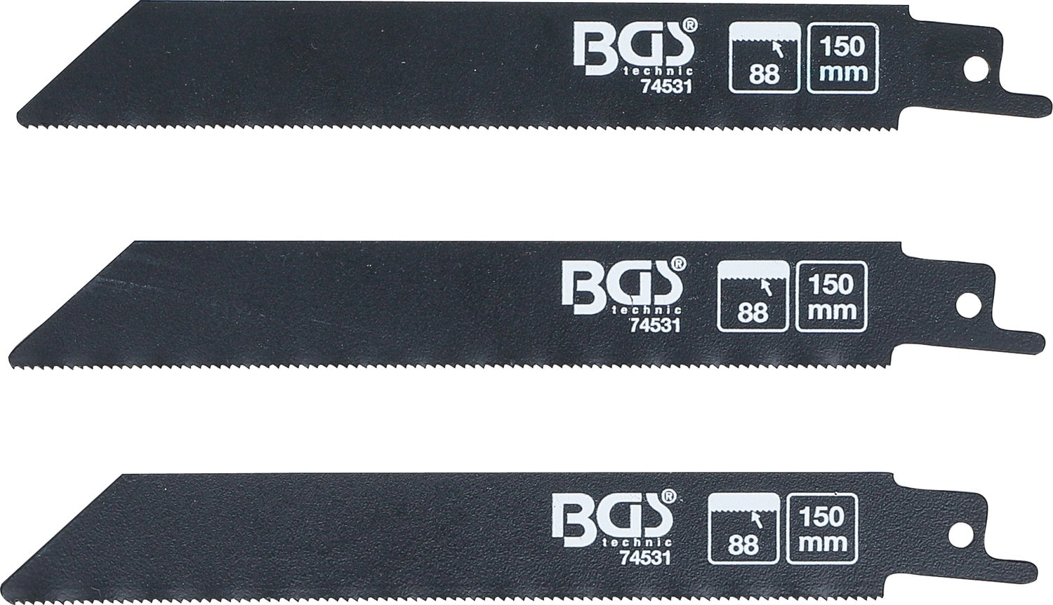BGS 74531 Satz Sägeblätter für Metall für Artikel 7367 3 teilig Sägeblatt