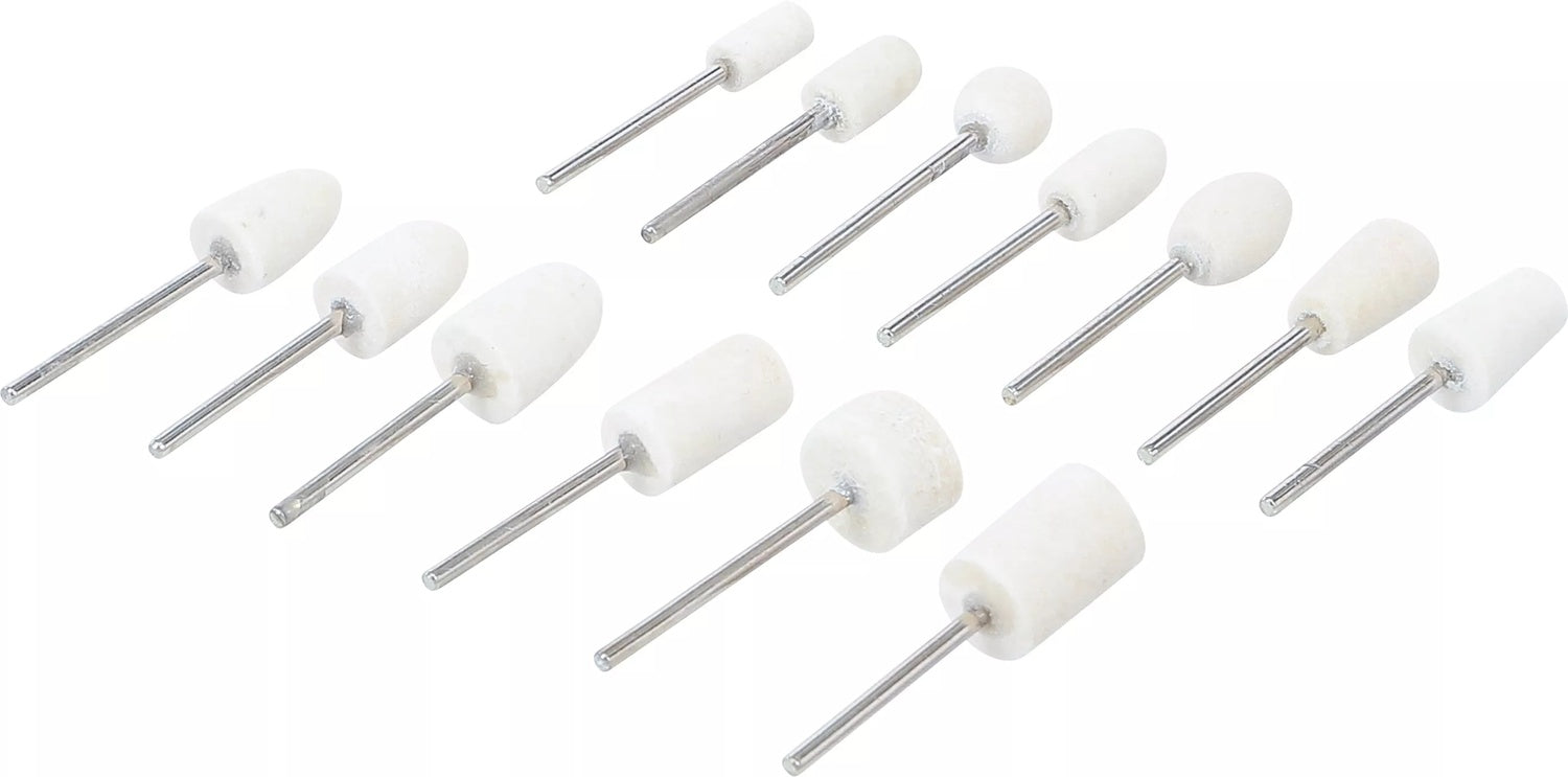 BGS 74532 Sortiment Polierköpfe Wollfilz unterschiedliche Schleifkopfformen