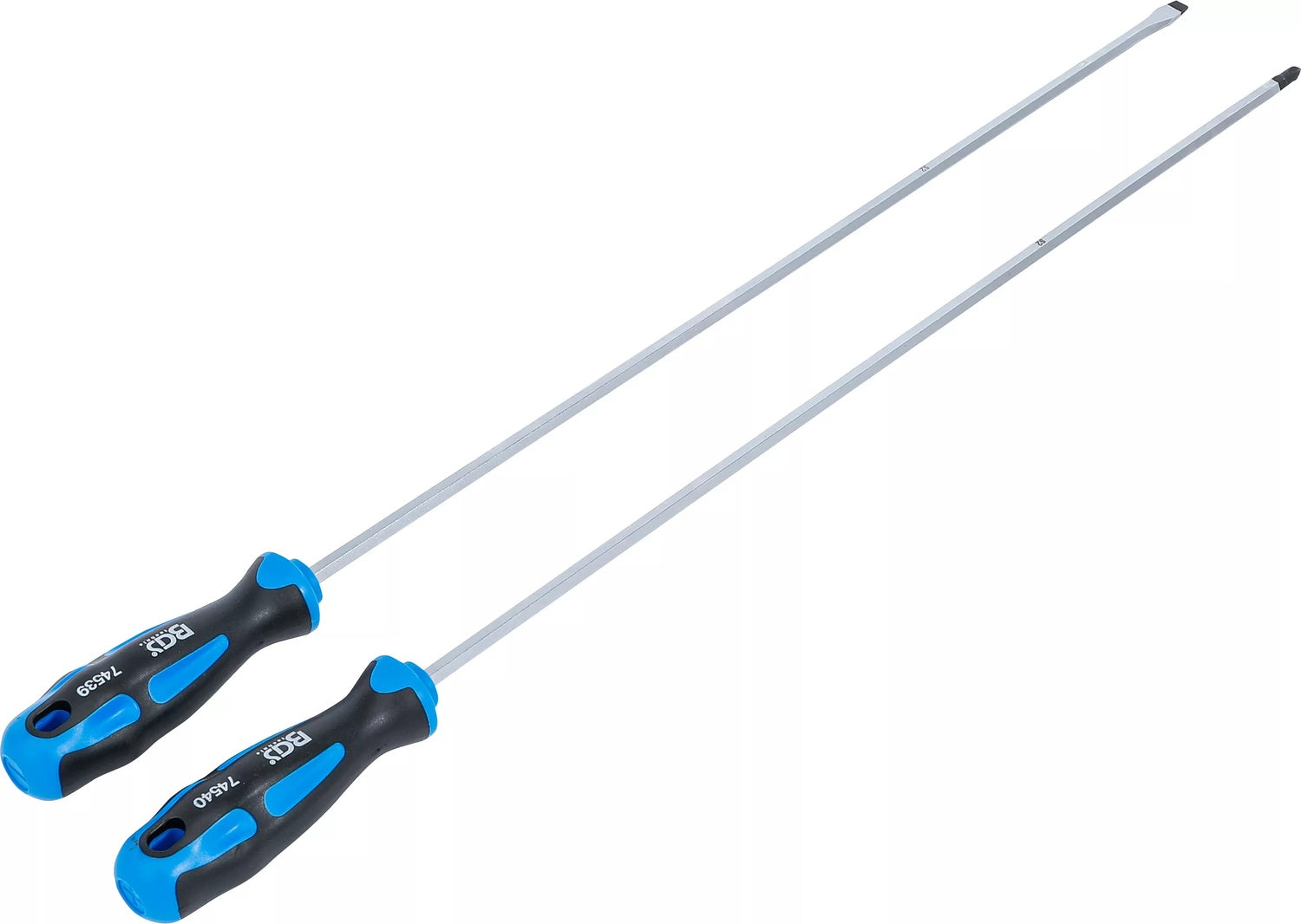 BGS 74538 Satz Schraubendreher extra lang Schlitz Kreuzschlitz PH 2 teilig