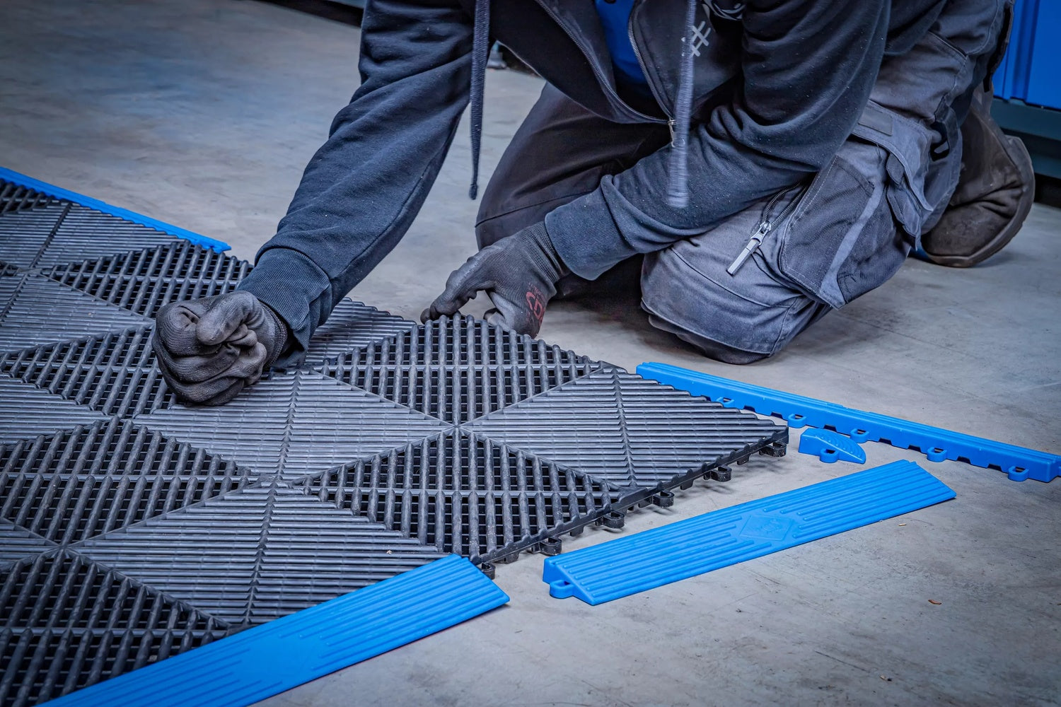 BGS 74546 Satz Kunststoff Fliesen Klick-System 400x 400x18mm 10 teilig