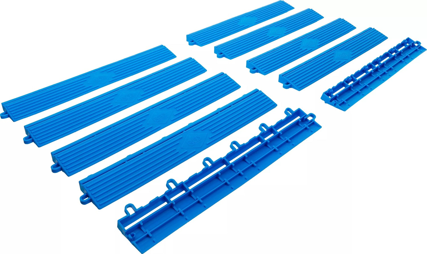 BGS 74547 Satz Kunststoff Fliesen Randelemente Klick-System 400x 55x15mm 10 teilig