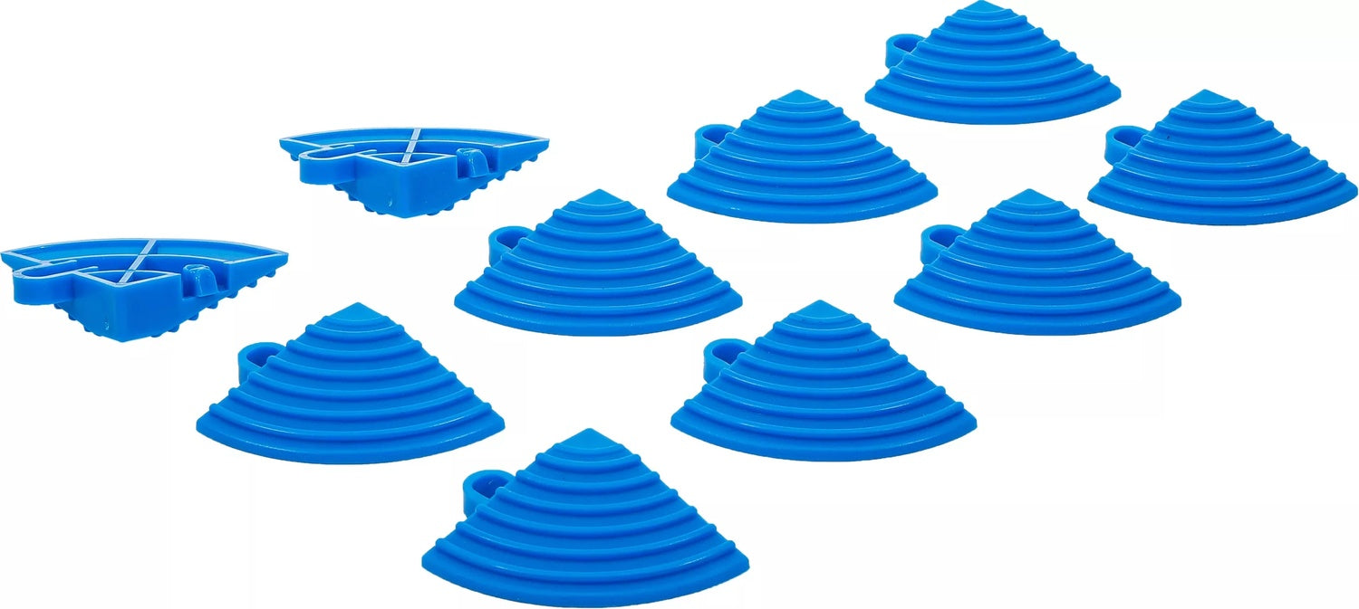 BGS 74548 Satz Kunststoff Fliesen Eckelemente Klick-System 57x57x18mm 10 teilig