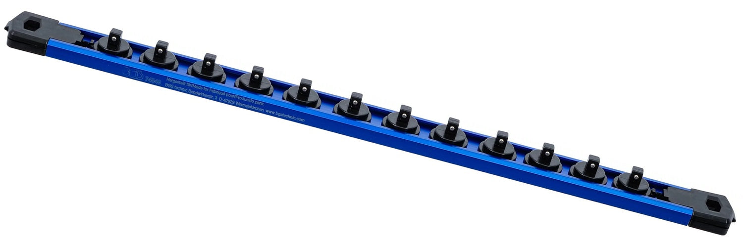 BGS 74549 Halteschiene magnetisch für 12 Steckschlüssel Einsätze mit Antrieb 6,3mm (1/4")