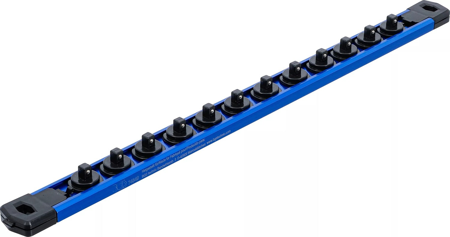 BGS 74549 Halteschiene magnetisch für 12 Steckschlüssel Einsätze mit Antrieb 6,3mm (1/4")