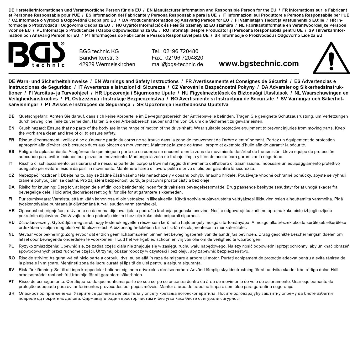 BGS 74553 Achsmanschetten Schellenschneider Länge 215mm Schellenzange