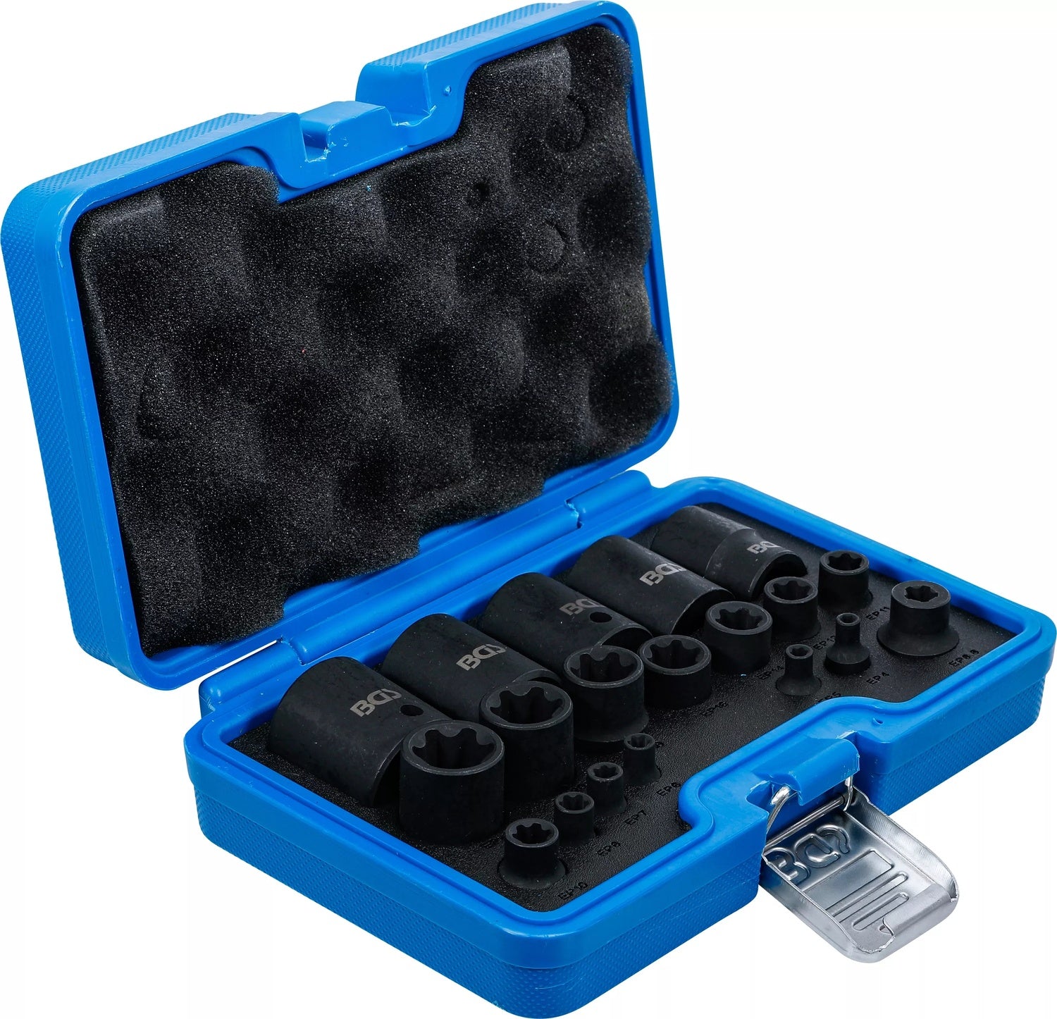 BGS 74554 Satz Kraft Steckschlüsseleinsätze E-Profil Plus SW EP4 - E32 19 teilig