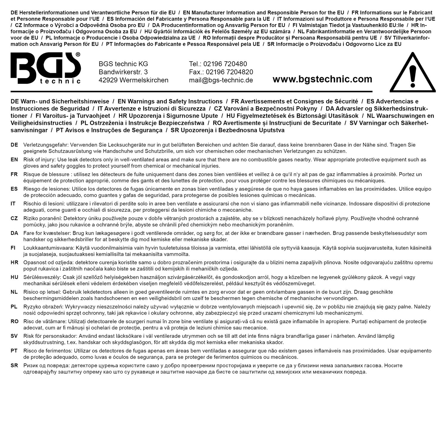 BGS 74555 Raucherzeuger Lecksuchgerät zur schnellen Diagnose