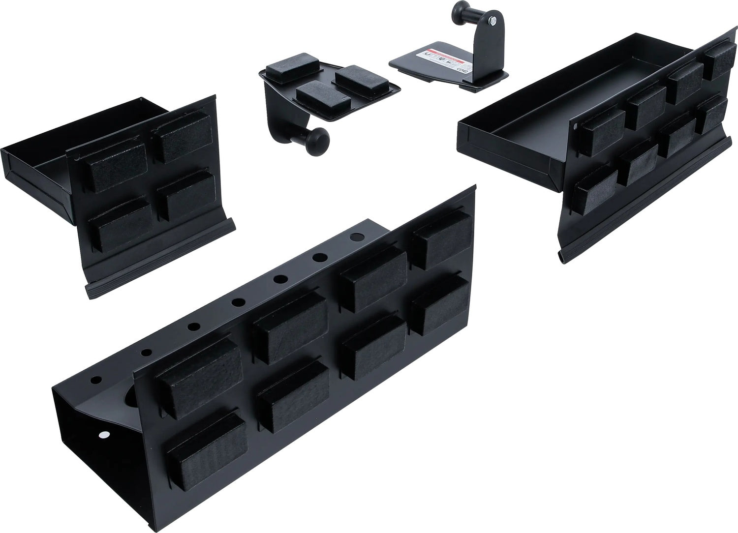 BGS 74574 Satz Magnet Ablagen magnetisch Papierrollenhalter Werkstattwagen 4 teilig