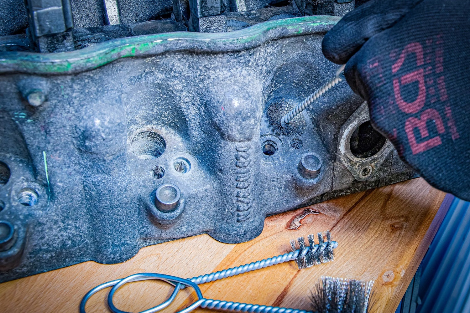 BGS 74576 Satz Lochreinigungsbürsten 6 teilig Lochreinigung Bürsten