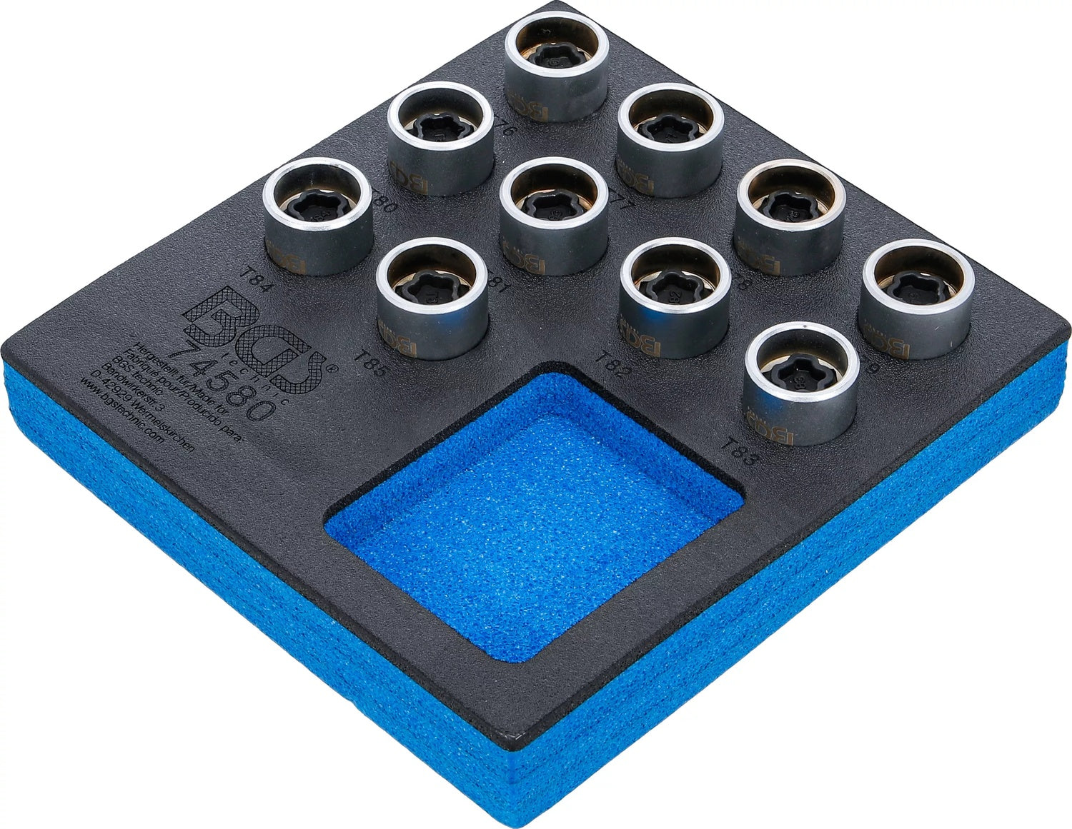 BGS 74580 Satz Felgenschloss Werkzeug für Tesla 10 teilig Werkstattwageneinlage 1/6