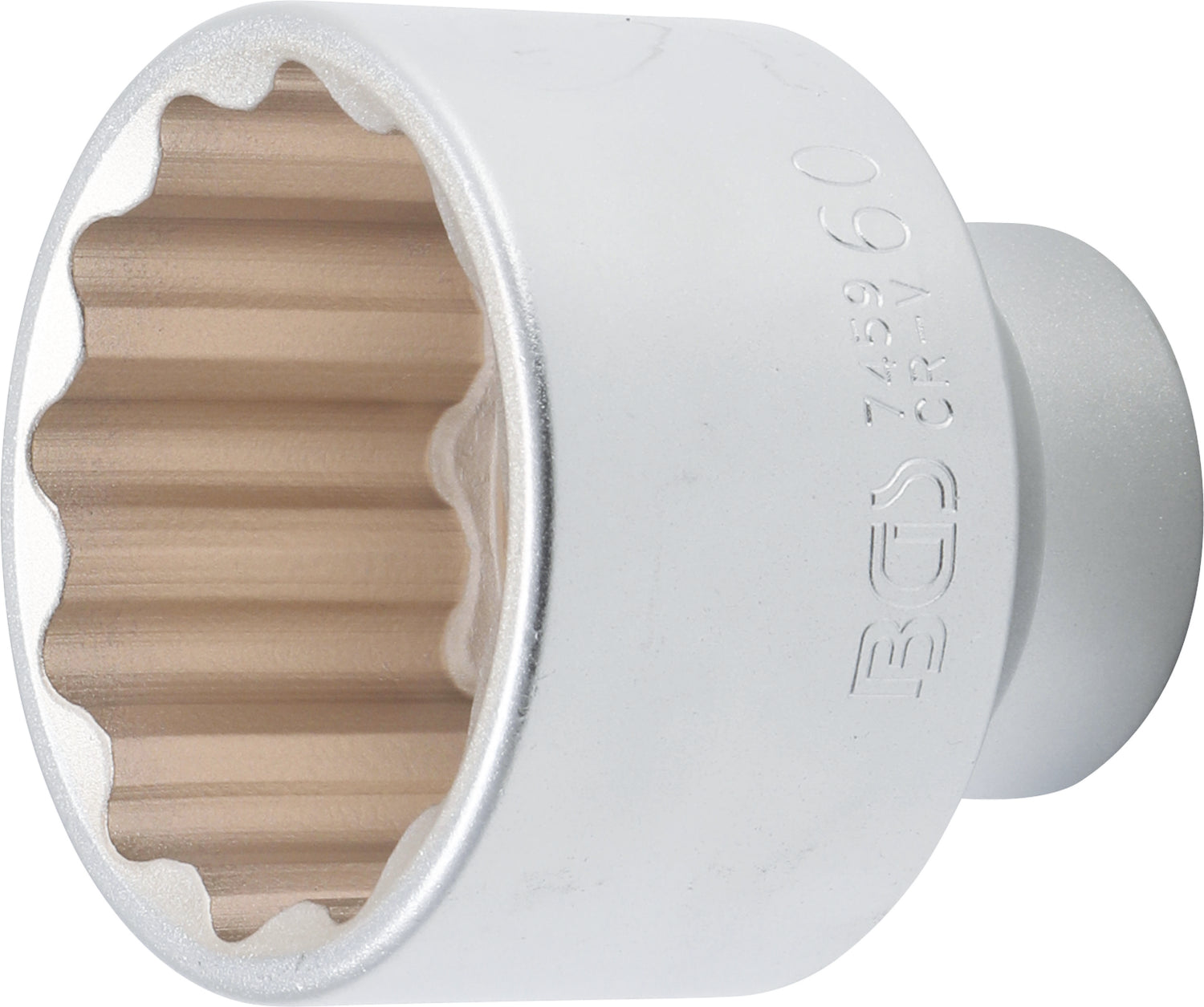BGS 7459 Nuss / Stecknuss / Steckschlüsseleinsatz 60mm Zwölfkant Antrieb 20mm (3/4")