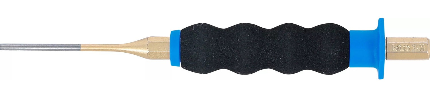 BGS 74591-3 Splintentreiber mit Handschutz Länge 180mm Ø3mm Durchschläger