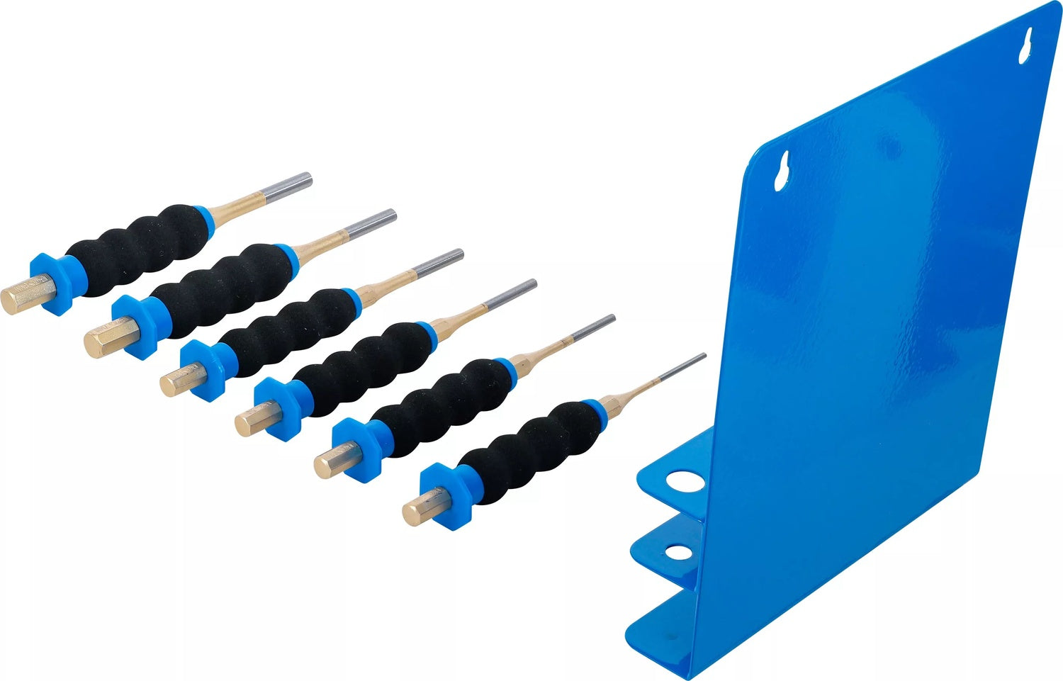 BGS 74591 Satz Splintentreiber mit Handschutz Länge 180mm Ø3 - 8mm 6 teilig Durchschläger