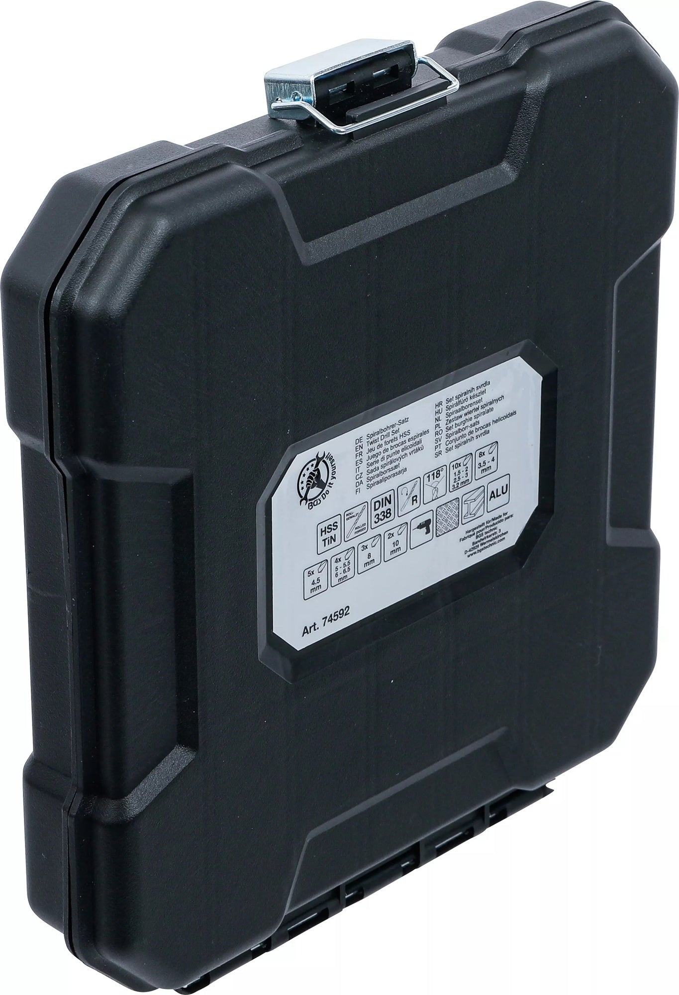 BGS DIY 74592 Satz HSS Spiralbohrer Titan nitriert 1,5 - 10mm 92 teilig
