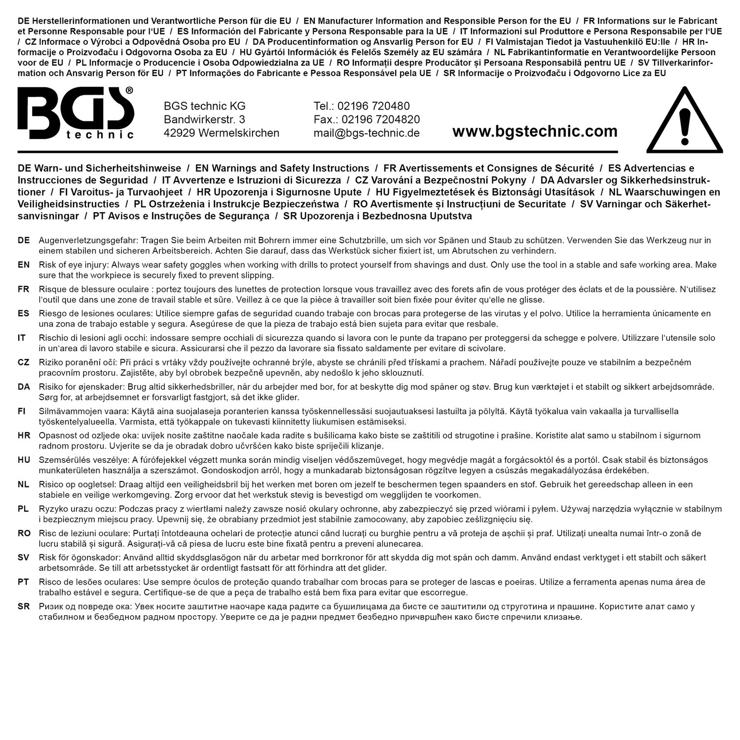 BGS DIY 74592 Satz HSS Spiralbohrer Titan nitriert 1,5 - 10mm 92 teilig