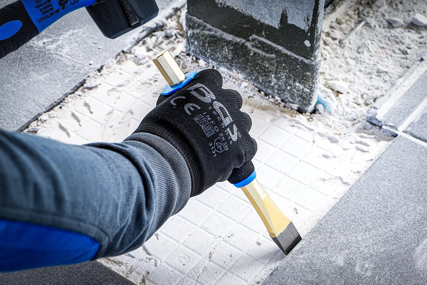 BGS 74596 Satz Splintentreiber Flachmeißel Körner mit Handschutz 13 teilig