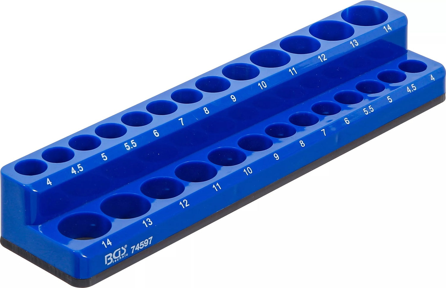 BGS 74597 Kunststoffhalter für Steckschlüssel Einsätze magnetisch 6,3mm (1/4") Aufsteckschiene