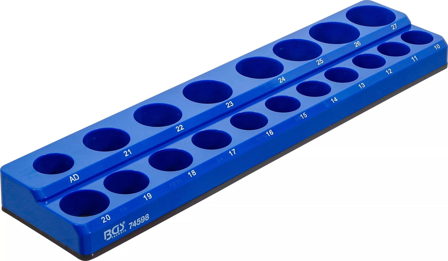 BGS 74598 Kunststoffhalter für Steckschlüssel Einsätze magnetisch 12,5mm (1/2") Aufsteckschiene