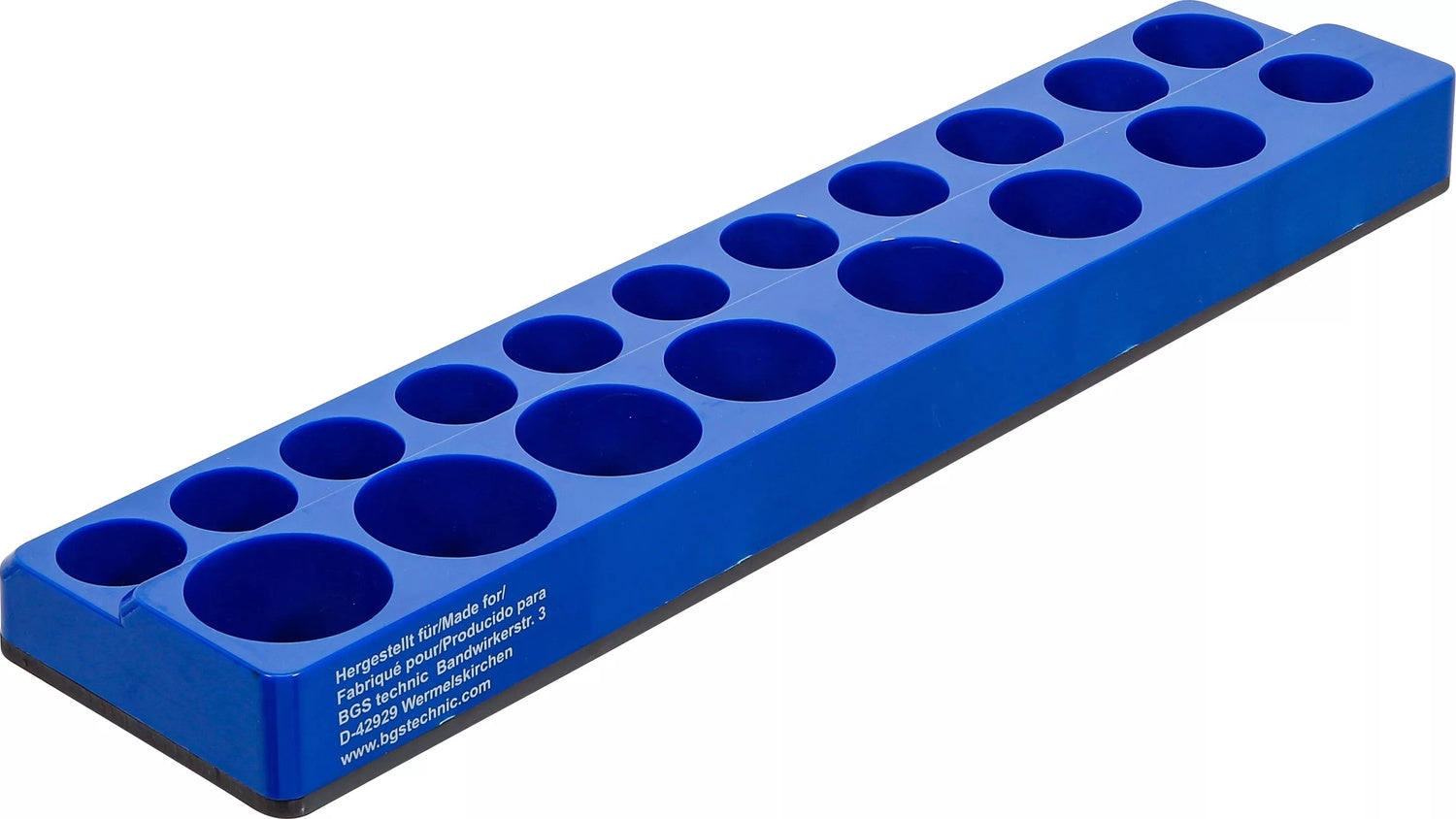 BGS 74598 Kunststoffhalter für Steckschlüssel Einsätze magnetisch 12,5mm (1/2") Aufsteckschiene