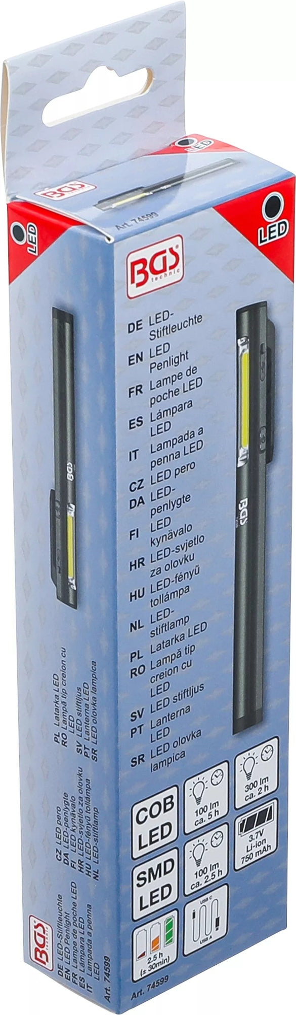 BGS 74599 LED Stiftleuchte Aluminium Stiftlampe