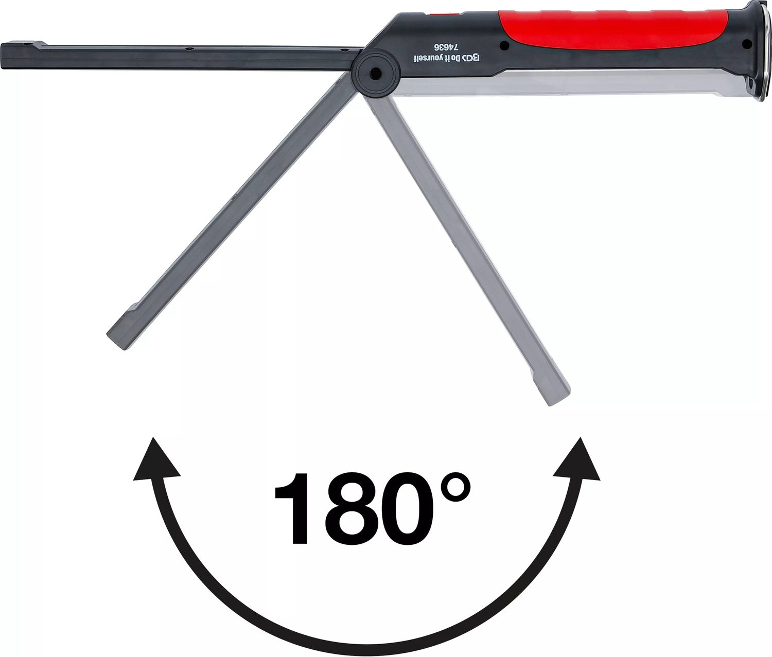 BGS DIY 74636 Akku Knicklampe mit COB-LED 6,5W mit Ladestation