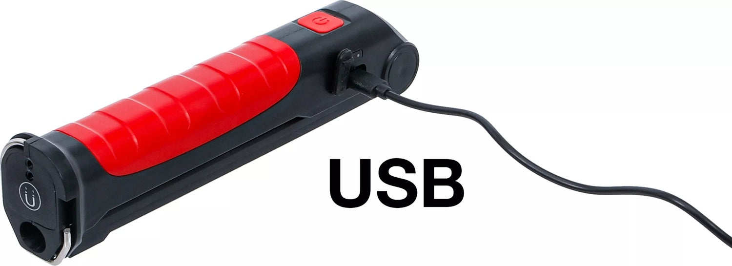 BGS DIY 74636 Akku Knicklampe mit COB-LED 6,5W mit Ladestation