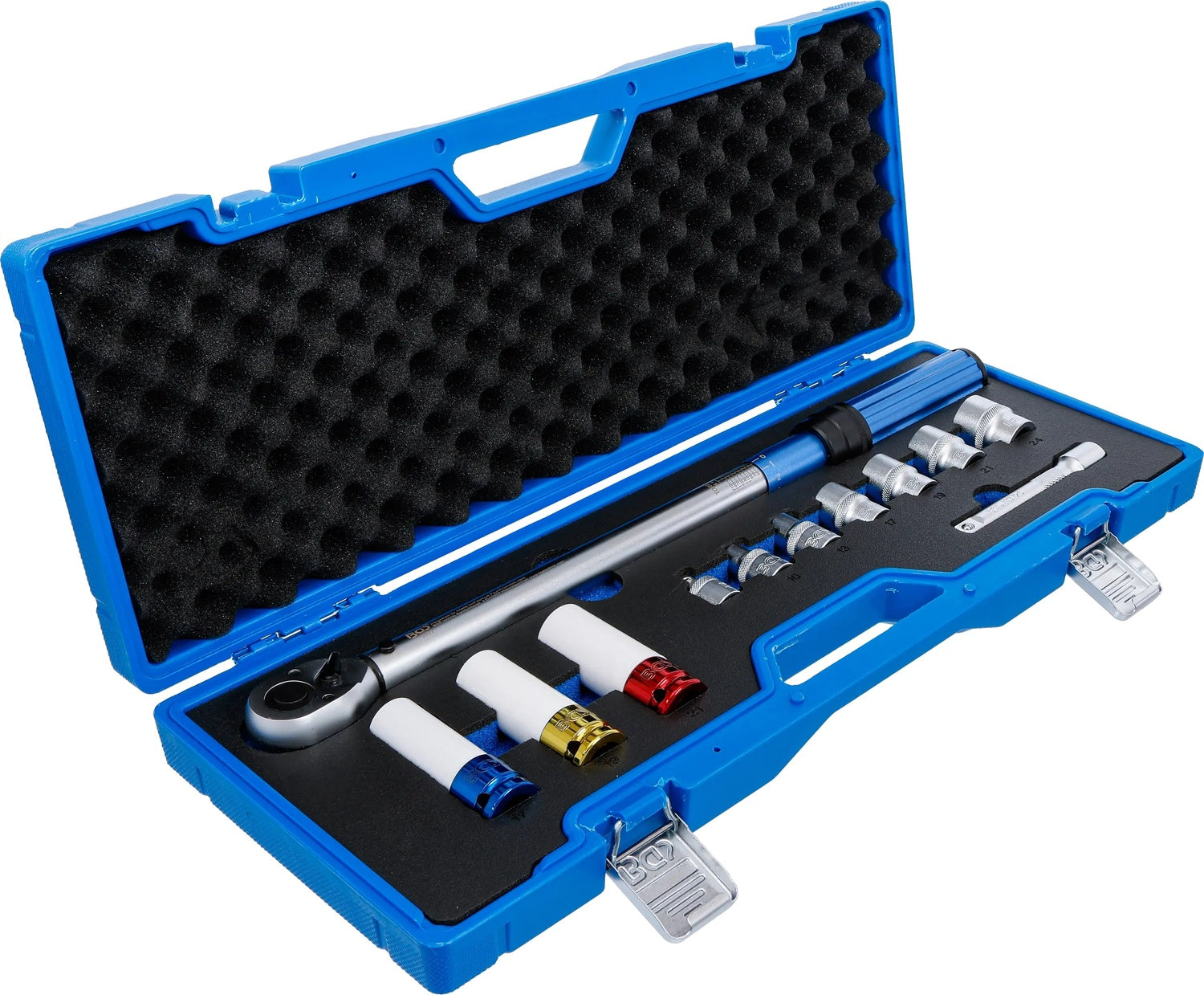 BGS 74695 Satz Drehmomentschlüssel Abtrieb Außenvierkant 12,5mm (1/2") 40 - 220Nm