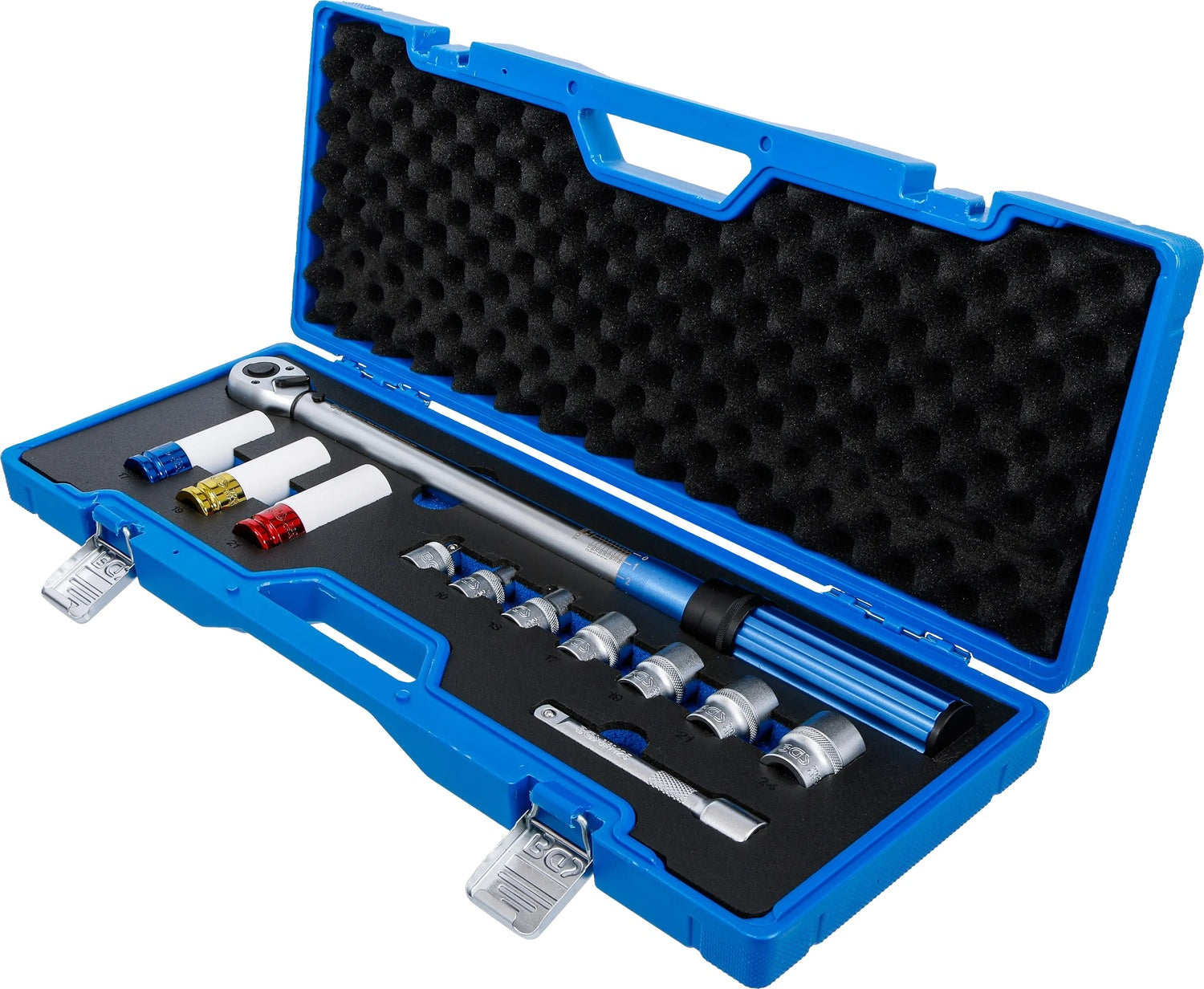 BGS 74695 Satz Drehmomentschlüssel Abtrieb Außenvierkant 12,5mm (1/2") 40 - 220Nm
