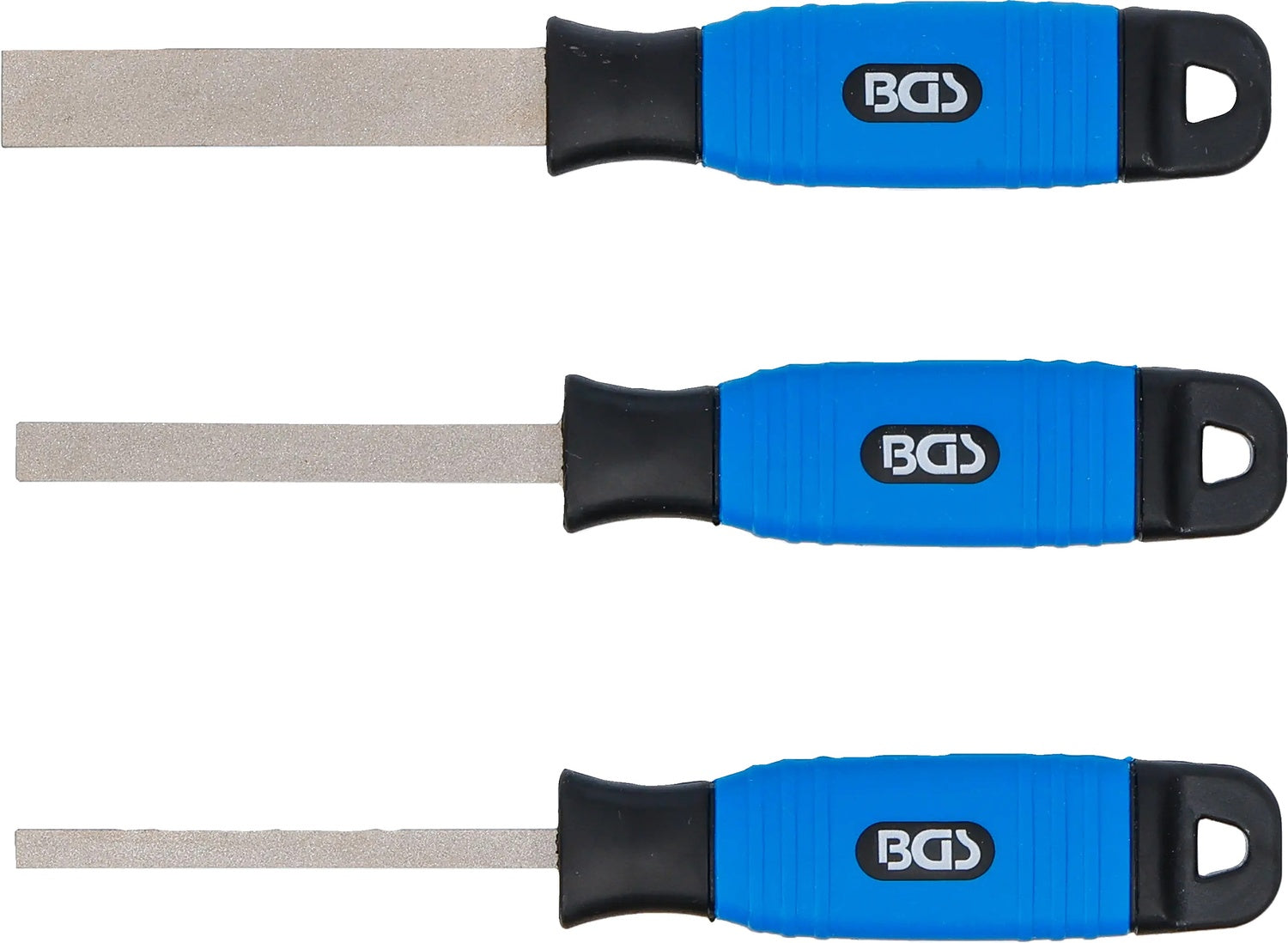 BGS 74737 Satz Flexible Feilen diamantbeschichtet extra schmal 3 teilig Feilensatz