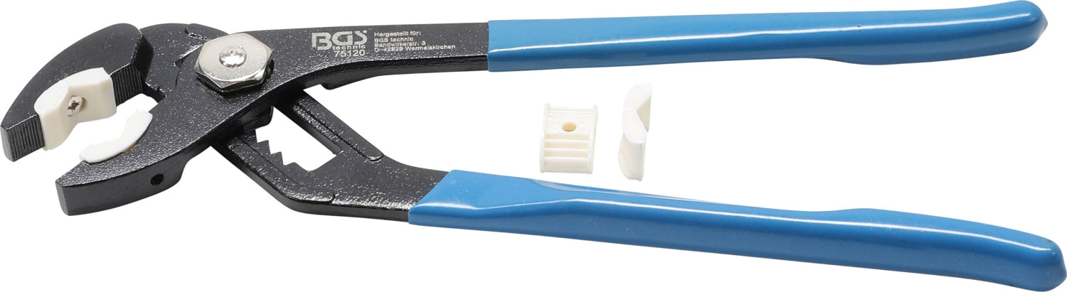 BGS 75120 Spezialzange für Bad Armaturen mit Kunststoff Schutzbacken Länge 250mm