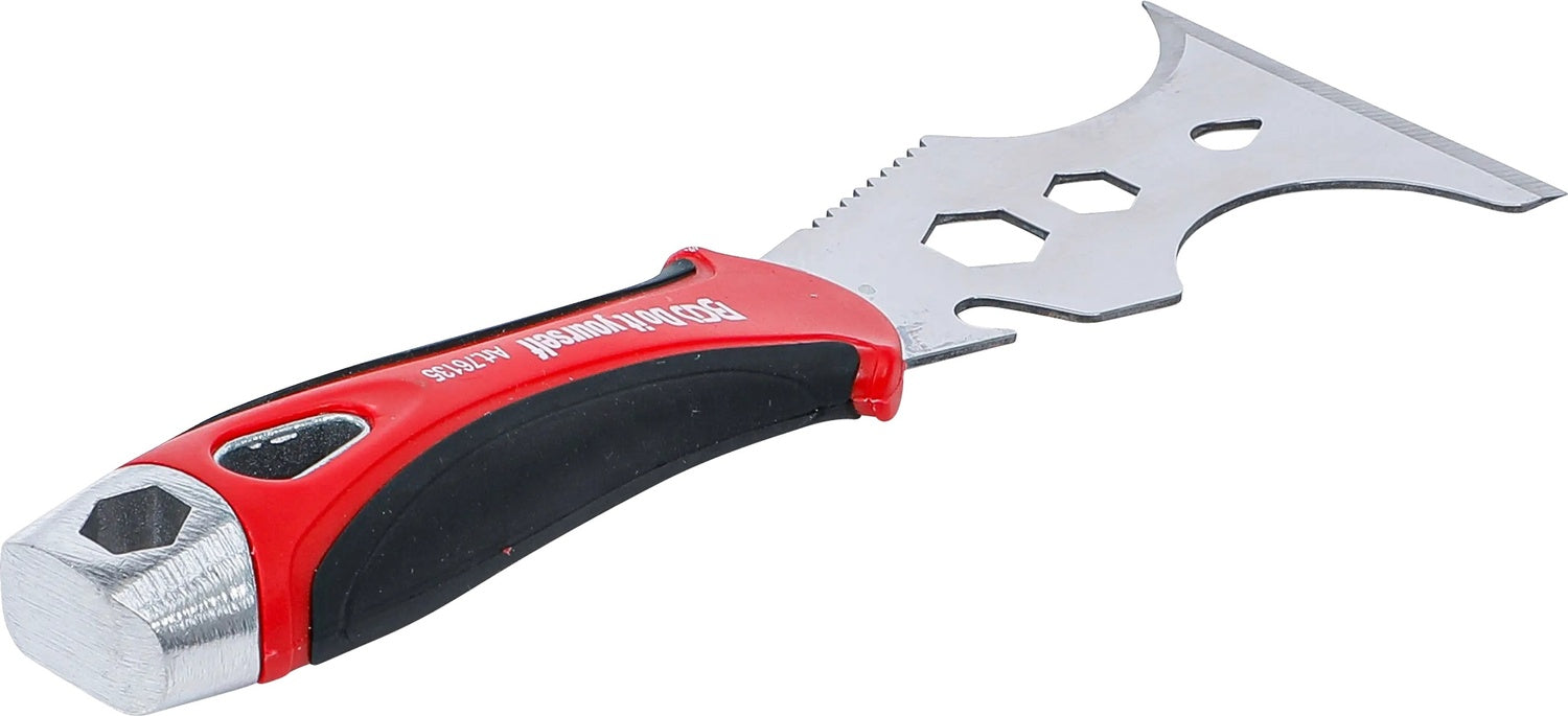 BGS DIY 76135 Multifunktions Spachtel 15-in-1 Klingenlänge 75mm Multitool All-In-One