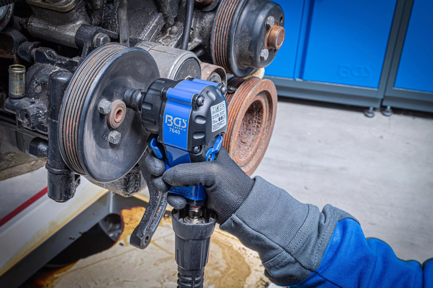 BGS 7646 Mini Druckluft Schlagschrauber 12,5mm (1/2") | 500 Nm