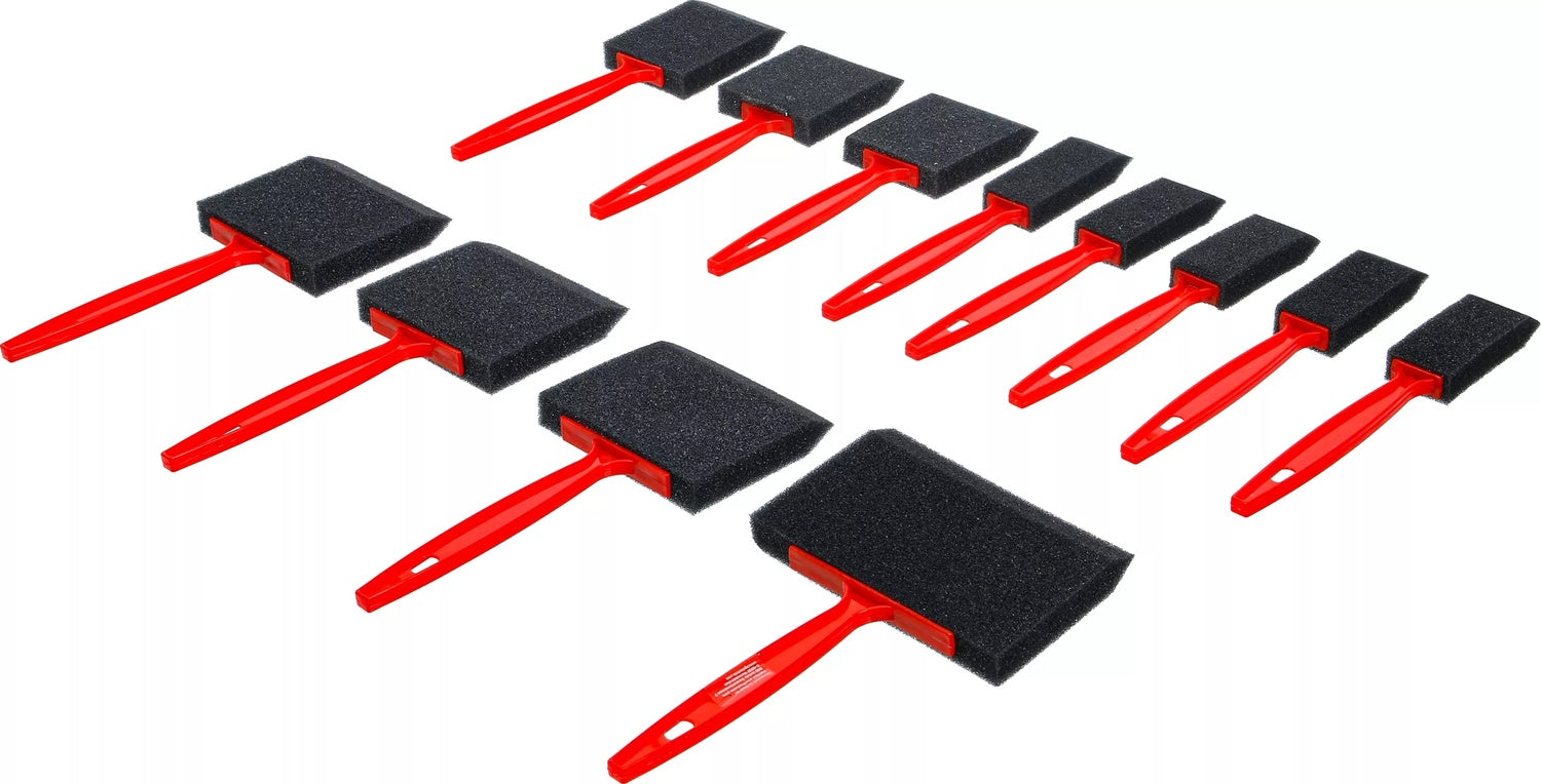 BGS DIY 76520 Satz Schaumstoffpinsel Schwammpinsel 12 teilig