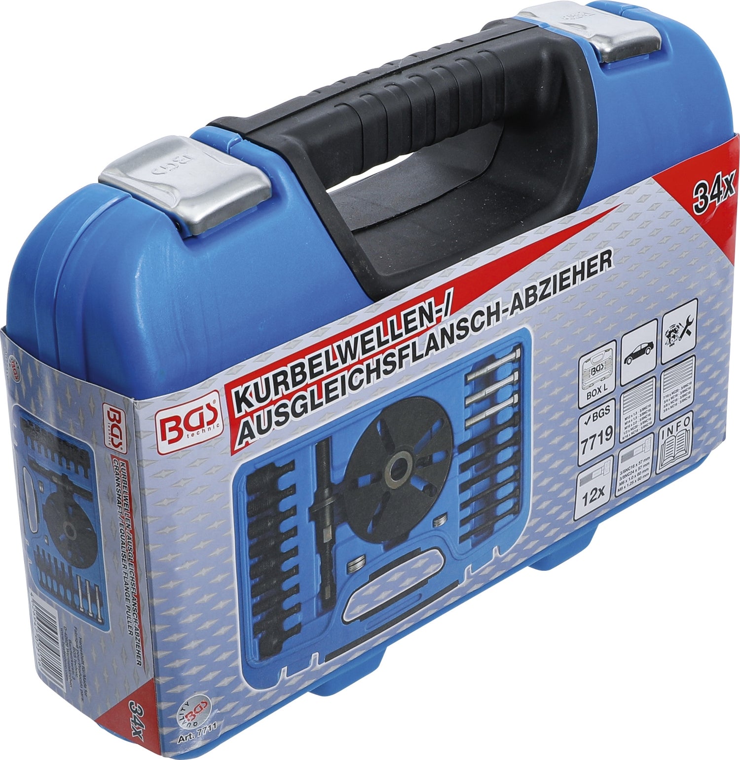 BGS 7711 Abzieher zum Abziehen und Montieren von Ausgleichswellen und Kurbelwellen-Flanschen