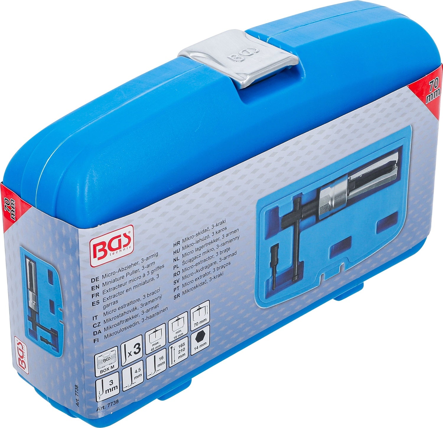 BGS 7738 Microabzieher Abzieher 3 armig 19 - 45mm