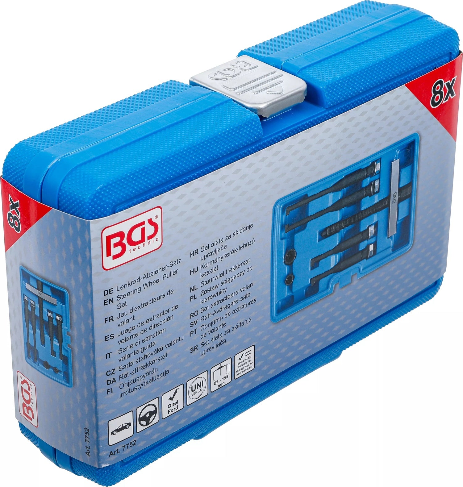 BGS 7752 Satz Abzieher für Lenkräder 87 & 153mm 8 teilig