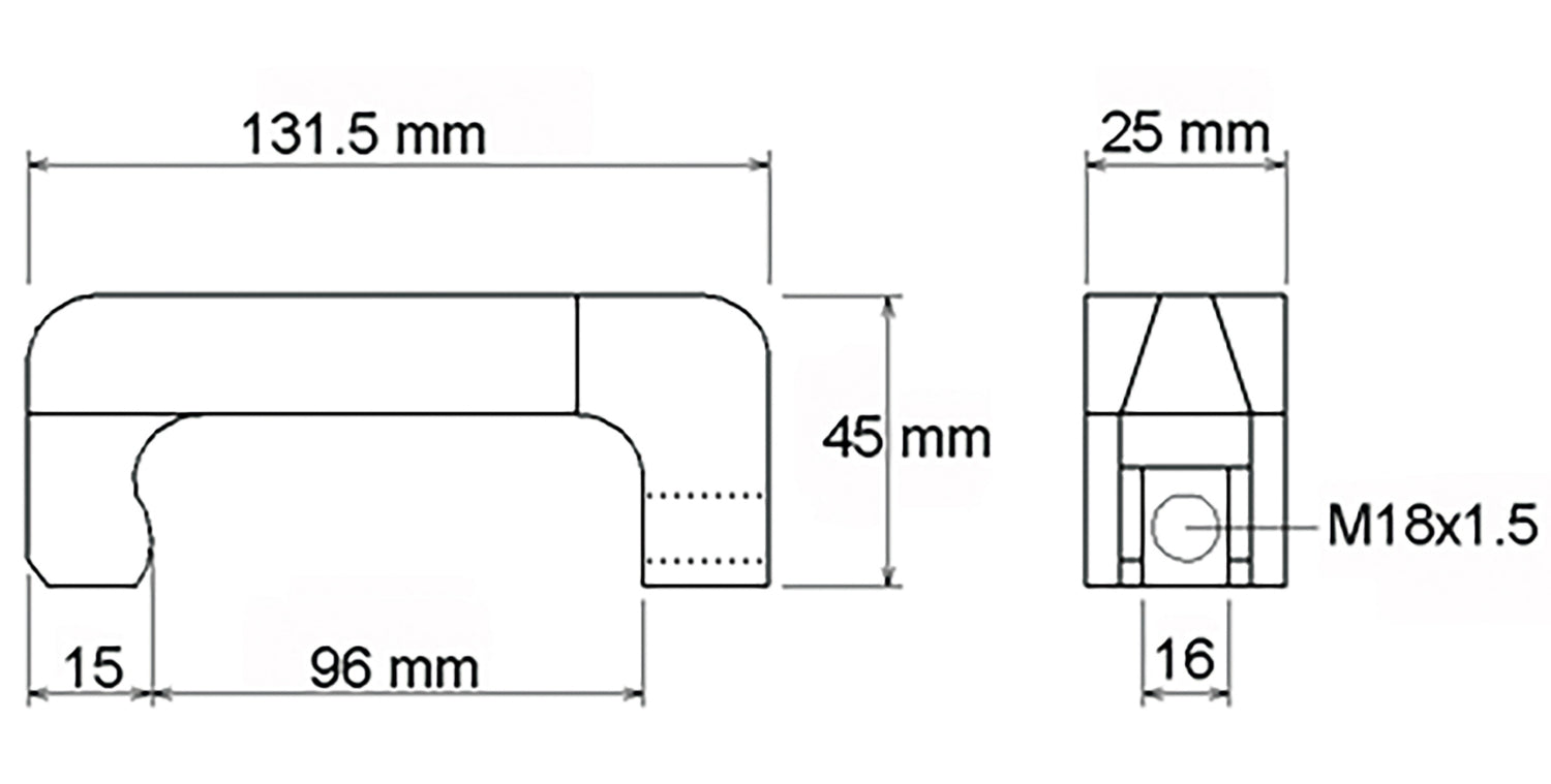 BGS 7777-3 Ausziehklaue zur Demontage festsitzender Injektoren Klauenabstand 16mm