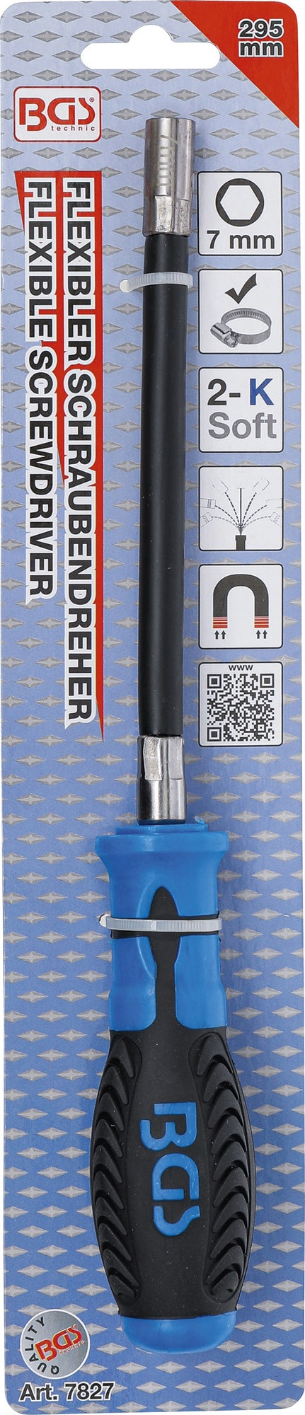 BGS 7827 Flexibler Schraubendreher Sechskant SW 7mm