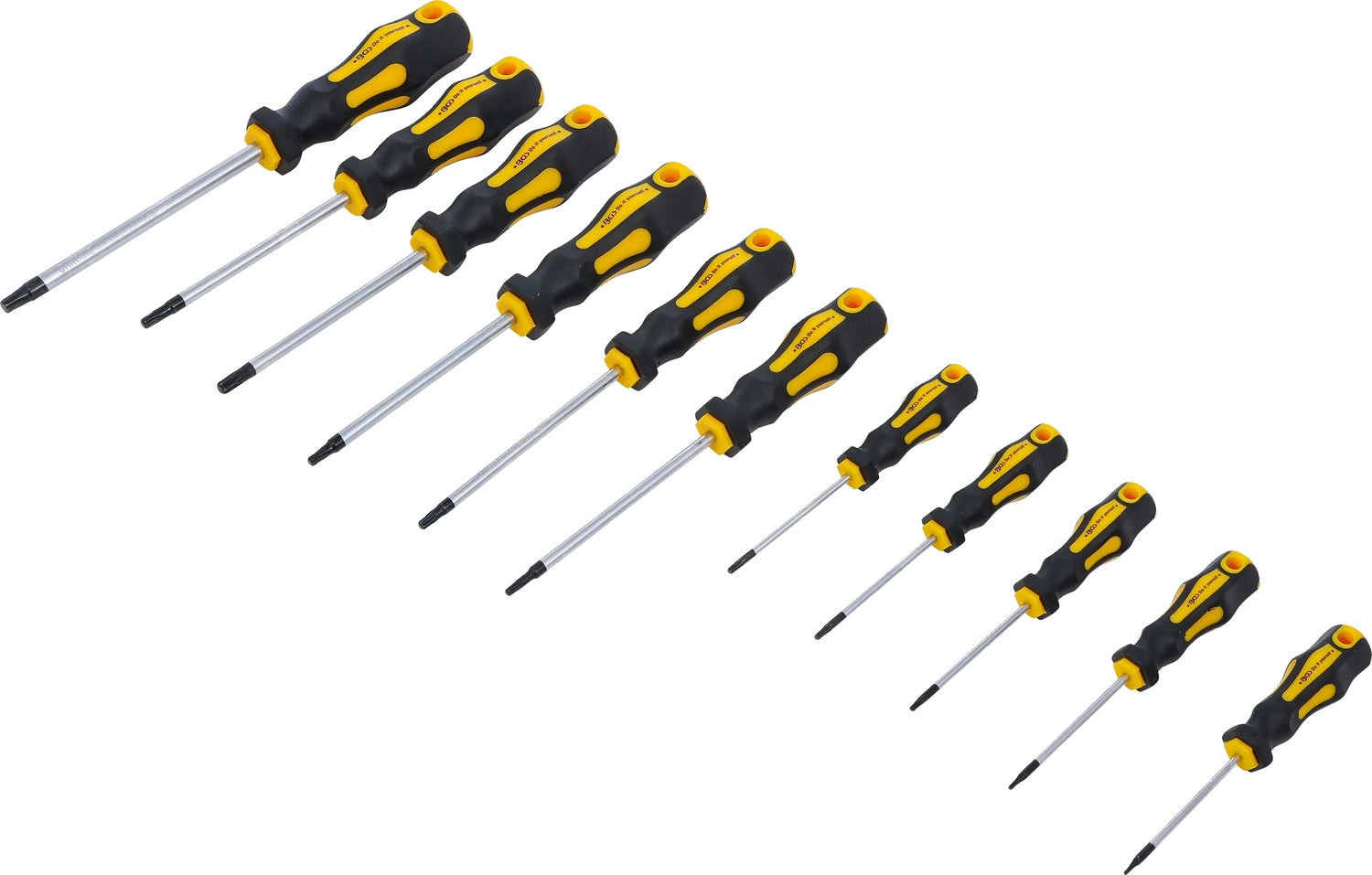 BGS DIY 7844 Satz T-Profil Torx Schraubendreher ohne Stirnbohrung 11 teilig