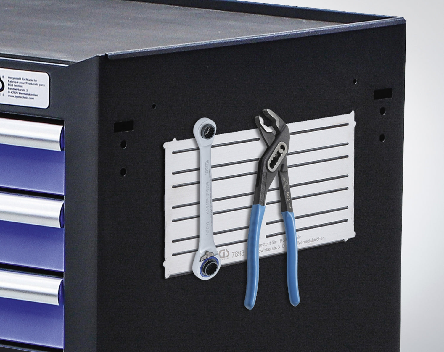 BGS 7893 Magnettafel Stahl Werkzeugablage extra flach 300 x 150mm