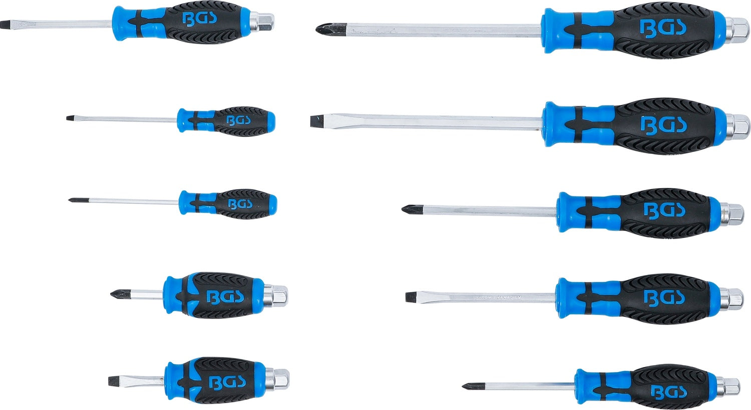 BGS 7897 Satz Schraubendreher Kreuzschlitz (PH) Schlitz (SL)