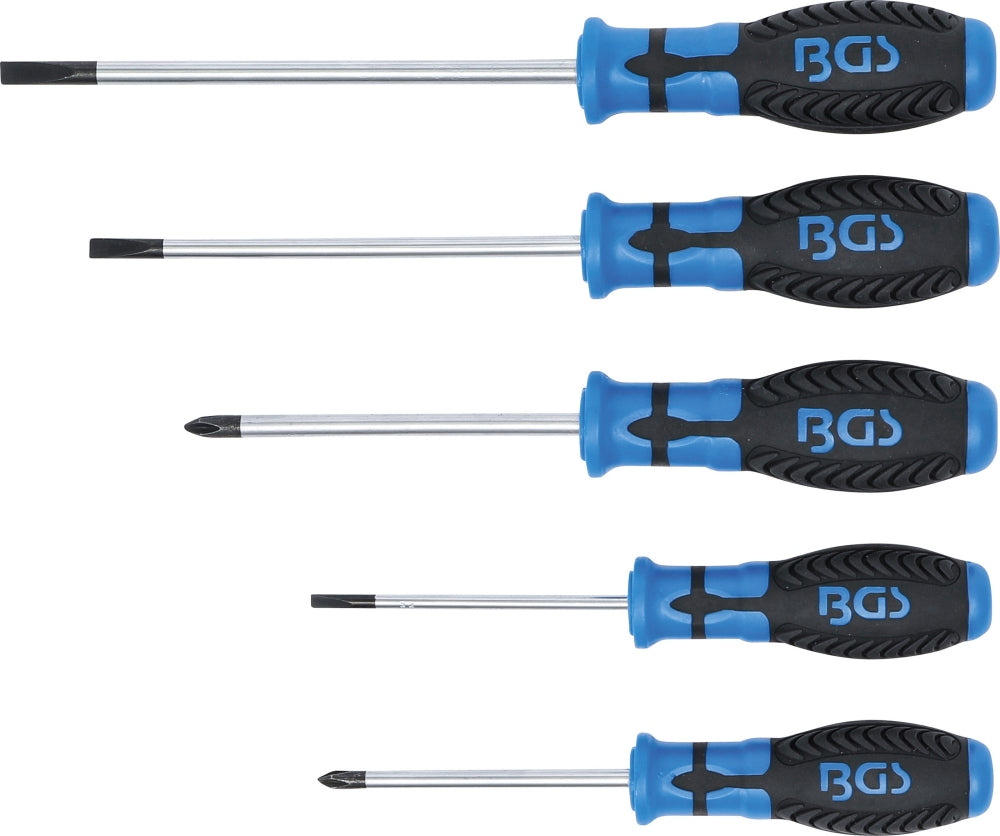 BGS 7943 Satz Schraubendreher Kreuzschlitz PH & Schlitz 5 teilig