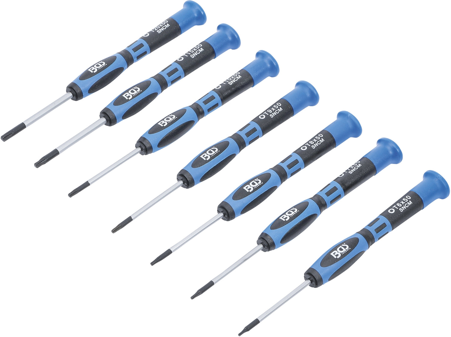 BGS 7967 Satz Präzisions Torx Schraubendreher T-Profil 7 teilig