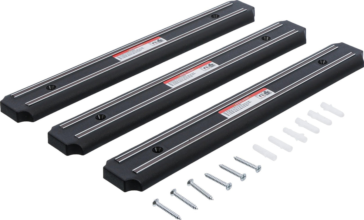 BGS DIY 79923 Satz Magnet Leisten flach Länge 330mm Magnetleiste 3 teilig