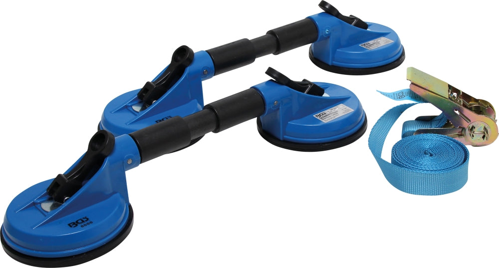 BGS 7997 Satz Doppelsauger Scheibenträger Tragesatz Autoscheiben bis 120kg