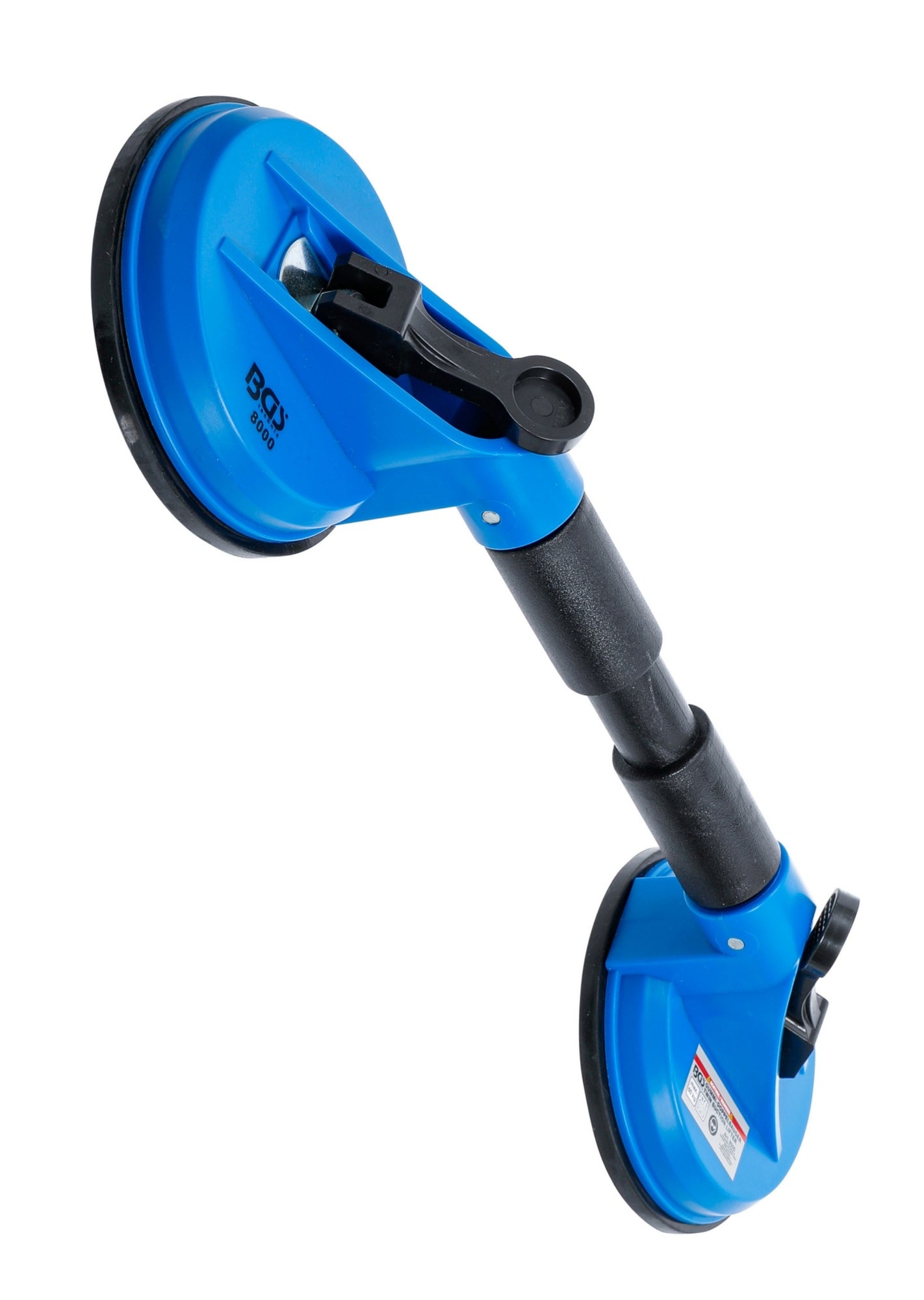 BGS 8000 Doppel Gummisauger ABS mit flexiblen Köpfen Tragfähigkeit 60kg Ø 120mm