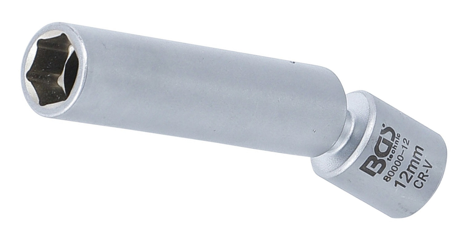 BGS 80000-12 Glühkerzen Zündkerzen Gelenkeinsatz SW 12mm Antrieb Innenvierkant 10mm (3/8")
