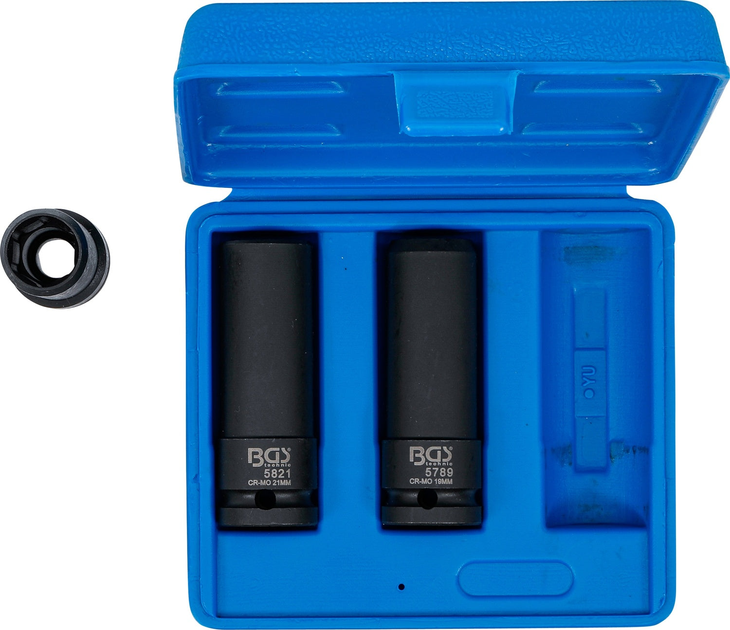 BGS 80003 Satz Kraft Spezial Steckschlüsseleinsätze Sechskant SW 17mm 19mm 21mm Antrieb 12,5mm (1/2")